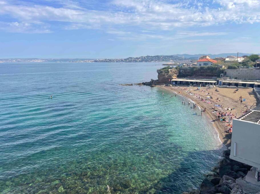Duplex Bord De Mer La Madrague Marsilia Exterior foto